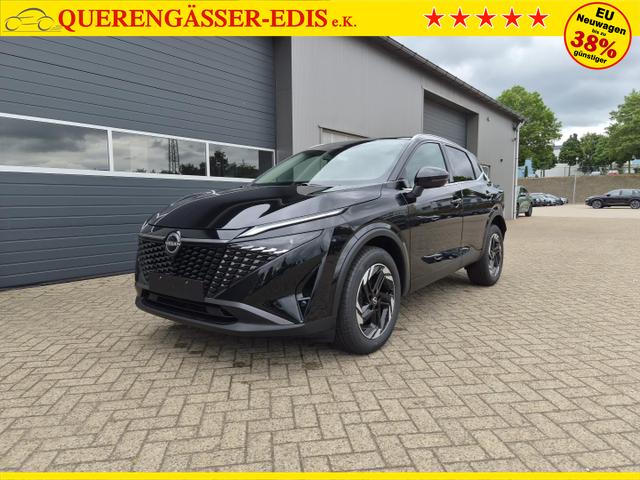 Nissan Qashqai 1.3 DIG-T MHEV 158 PS X-Tronic N-Connecta Teil-Leder PanoGlasdach Klimaautomatik Sitzheizung Lenkradheizung Navi ACC PDC v+h 360&deg;Kamera DAB Bluetooth Touchscreen Apple CarPlay Android Auto 18"LM 