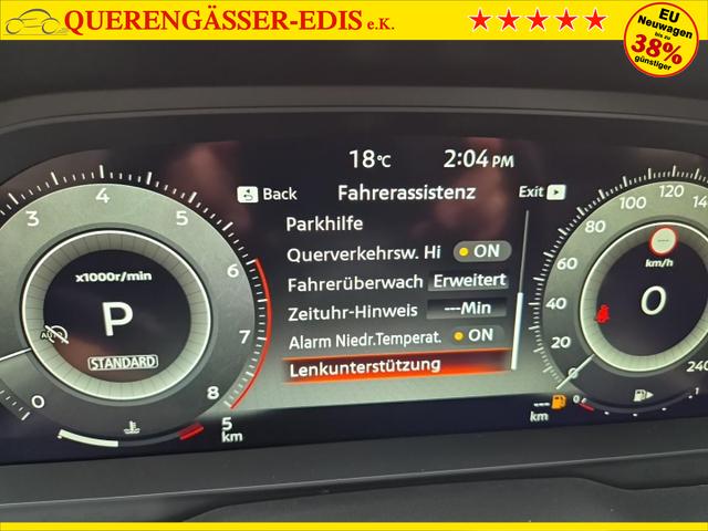Nissan Qashqai 1.3 DIG-T MHEV 158 PS X-Tronic N-Connecta Teil-Leder PanoGlasdach Klimaautomatik Sitzheizung Lenkradheizung Navi ACC PDC v+h 360&deg;Kamera DAB Bluetooth Touchscreen Apple CarPlay Android Auto 18"LM 