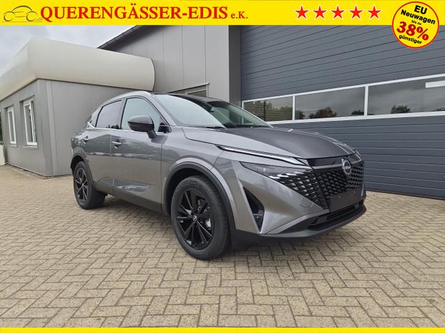 Nissan Qashqai 1.3 DIG-T MHEV 158 PS X-Tronic Tekna Voll-Leder Klimaautomatik PanoGlasdach Sitzheizung Lenkradheizung Navi Head-Up Display elektr. Heckklappe ACC PDC v+h 360&deg;Kamera DAB Bluetooth Touchscreen Apple CarPlay Android Auto 19"LM 