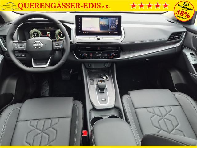 Nissan Qashqai 1.3 DIG-T MHEV 158 PS X-Tronic Tekna Voll-Leder Klimaautomatik PanoGlasdach Sitzheizung Lenkradheizung Navi Head-Up Display elektr. Heckklappe ACC PDC v+h 360&deg;Kamera DAB Bluetooth Touchscreen Apple CarPlay Android Auto 19"LM 