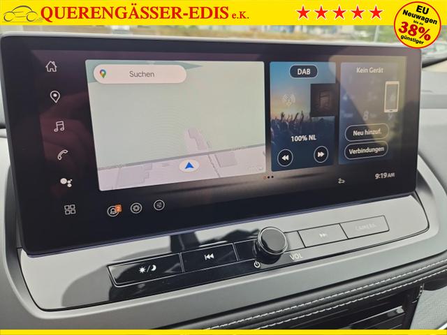 Nissan Qashqai 1.3 DIG-T MHEV 158 PS X-Tronic Tekna Voll-Leder Klimaautomatik PanoGlasdach Sitzheizung Lenkradheizung Navi Head-Up Display elektr. Heckklappe ACC PDC v+h 360&deg;Kamera DAB Bluetooth Touchscreen Apple CarPlay Android Auto 19"LM 