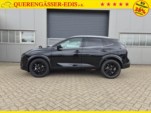 Nissan Qashqai 1.3 DIG-T MHEV 158 PS X-Tronic Tekna Voll-Leder Klimaautomatik PanoGlasdach Sitzheizung Lenkradheizung Navi Head-Up Display elektr. Heckklappe ACC PDC v+h 360&deg;Kamera DAB Bluetooth Touchscreen Apple CarPlay Android Auto 19"LM 