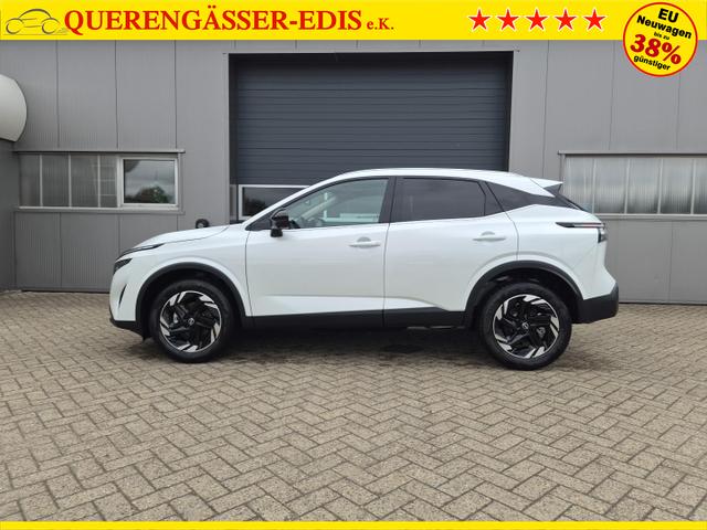 Nissan Qashqai 1.3 DIG-T MHEV 158 PS X-Tronic N-Connecta Teil-Leder PanoGlasdach Klimaautomatik Sitzheizung Lenkradheizung Navi ACC PDC v+h 360&deg;Kamera DAB Bluetooth Touchscreen Apple CarPlay Android Auto 18"LM 