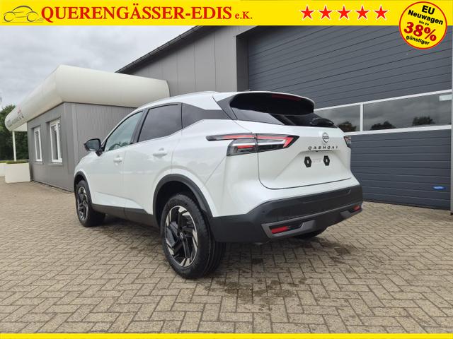 Nissan Qashqai 1.3 DIG-T MHEV 158 PS X-Tronic N-Connecta Teil-Leder PanoGlasdach Klimaautomatik Sitzheizung Lenkradheizung Navi ACC PDC v+h 360&deg;Kamera DAB Bluetooth Touchscreen Apple CarPlay Android Auto 18"LM 