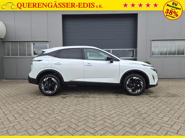 Nissan Qashqai 1.3 DIG-T MHEV 158 PS X-Tronic N-Connecta Teil-Leder PanoGlasdach Klimaautomatik Sitzheizung Lenkradheizung Navi ACC PDC v+h 360&deg;Kamera DAB Bluetooth Touchscreen Apple CarPlay Android Auto 18"LM 