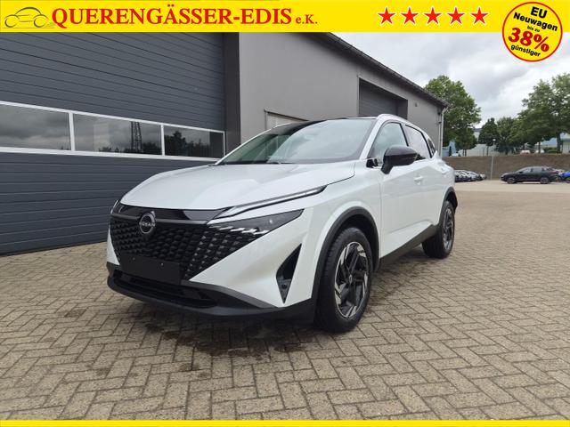 Nissan Qashqai 1.3 DIG-T MHEV 158 PS X-Tronic N-Connecta Teil-Leder PanoGlasdach Klimaautomatik Sitzheizung Lenkradheizung Navi ACC PDC v+h 360&deg;Kamera DAB Bluetooth Touchscreen Apple CarPlay Android Auto 18"LM 