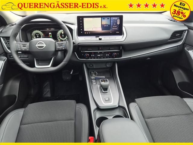 Nissan Qashqai 1.3 DIG-T MHEV 158 PS X-Tronic N-Connecta Teil-Leder PanoGlasdach Klimaautomatik Sitzheizung Lenkradheizung Navi ACC PDC v+h 360&deg;Kamera DAB Bluetooth Touchscreen Apple CarPlay Android Auto 18"LM 