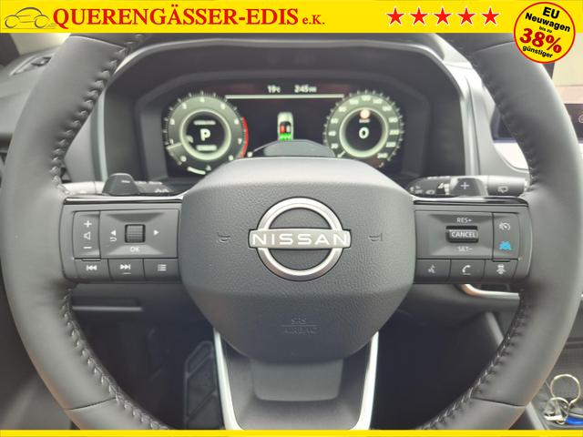Nissan Qashqai 1.3 DIG-T MHEV 158 PS X-Tronic N-Connecta Teil-Leder PanoGlasdach Klimaautomatik Sitzheizung Lenkradheizung Navi ACC PDC v+h 360&deg;Kamera DAB Bluetooth Touchscreen Apple CarPlay Android Auto 18"LM 