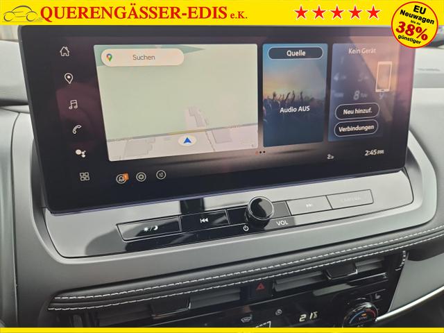 Nissan Qashqai 1.3 DIG-T MHEV 158 PS X-Tronic N-Connecta Teil-Leder PanoGlasdach Klimaautomatik Sitzheizung Lenkradheizung Navi ACC PDC v+h 360&deg;Kamera DAB Bluetooth Touchscreen Apple CarPlay Android Auto 18"LM 