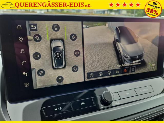 Nissan Qashqai 1.3 DIG-T MHEV 158 PS X-Tronic N-Connecta Teil-Leder PanoGlasdach Klimaautomatik Sitzheizung Lenkradheizung Navi ACC PDC v+h 360&deg;Kamera DAB Bluetooth Touchscreen Apple CarPlay Android Auto 18"LM 