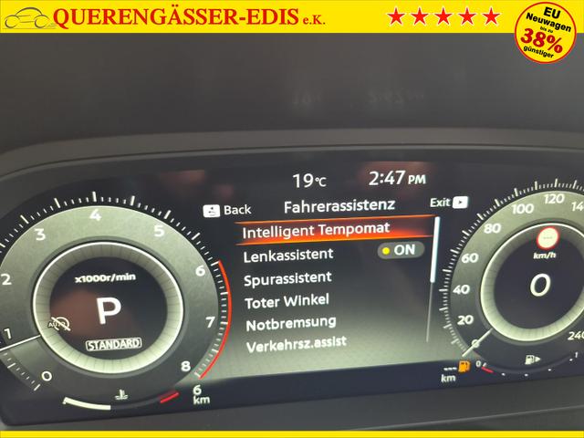 Nissan Qashqai 1.3 DIG-T MHEV 158 PS X-Tronic N-Connecta Teil-Leder PanoGlasdach Klimaautomatik Sitzheizung Lenkradheizung Navi ACC PDC v+h 360&deg;Kamera DAB Bluetooth Touchscreen Apple CarPlay Android Auto 18"LM 