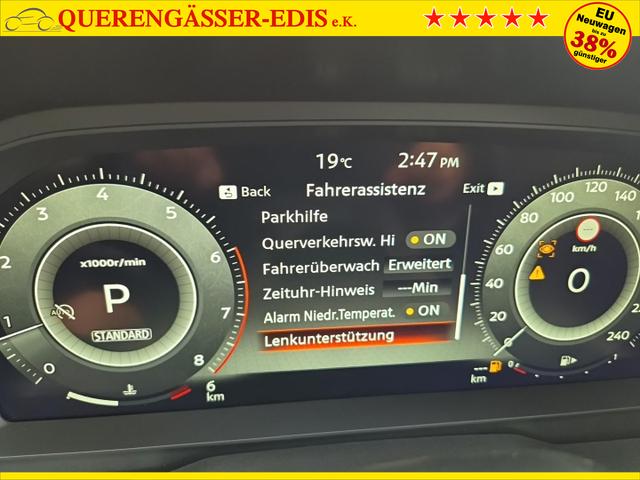 Nissan Qashqai 1.3 DIG-T MHEV 158 PS X-Tronic N-Connecta Teil-Leder PanoGlasdach Klimaautomatik Sitzheizung Lenkradheizung Navi ACC PDC v+h 360&deg;Kamera DAB Bluetooth Touchscreen Apple CarPlay Android Auto 18"LM 