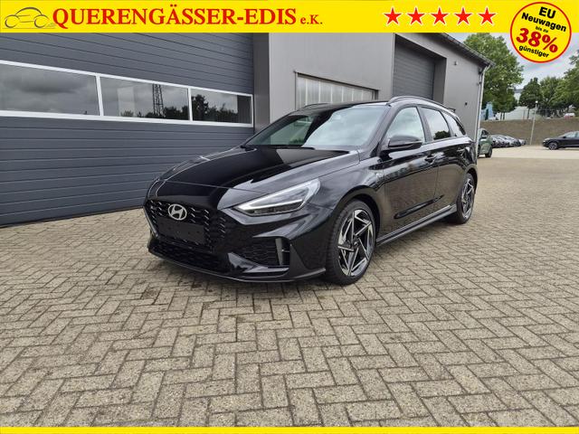 Hyundai i30 Kombi 1.6 T-GDI 150PS Automatik N-Line Sitzheizung Lenkradheizung Klimaautomatik Navi 10,3"-Touchscreen Bluelink Apple CarPlay + Android Auto PDC v+h R&uuml;ckf.Kamera 18-LM 