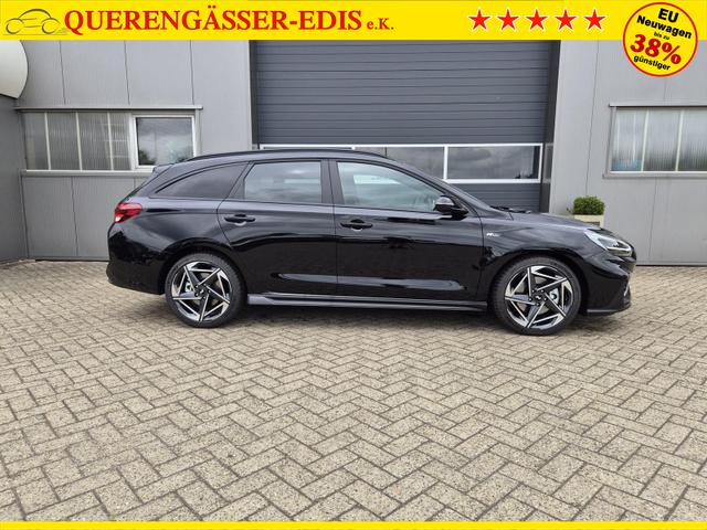 Hyundai i30 Kombi 1.6 T-GDI 150PS Automatik N-Line Sitzheizung Lenkradheizung Klimaautomatik Navi 10,3"-Touchscreen Bluelink Apple CarPlay + Android Auto PDC v+h R&uuml;ckf.Kamera 18-LM 