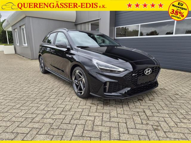 Hyundai i30 Kombi 1.6 T-GDI 150PS Automatik N-Line Sitzheizung Lenkradheizung Klimaautomatik Navi 10,3"-Touchscreen Bluelink Apple CarPlay + Android Auto PDC v+h R&uuml;ckf.Kamera 18-LM 