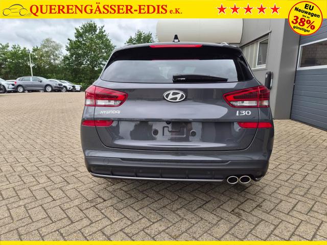 Hyundai i30 Kombi 1.6 T-GDI 150PS Automatik N-Line Sitzheizung Lenkradheizung Klimaautomatik Navi 10,3"-Touchscreen Bluelink Apple CarPlay + Android Auto PDC v+h R&uuml;ckf.Kamera 18-LM 