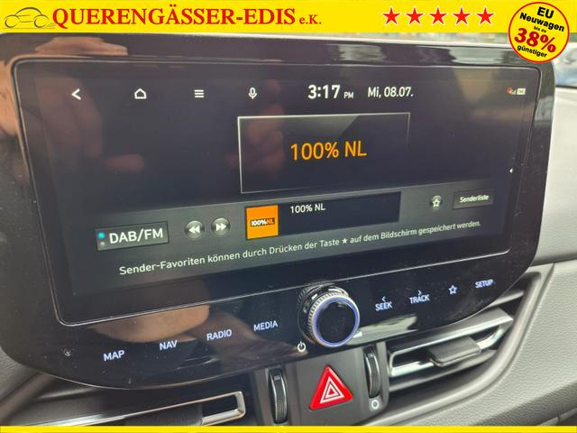 Hyundai i30 Kombi 1.6 T-GDI 150PS Automatik N-Line Sitzheizung Lenkradheizung Klimaautomatik Navi 10,3"-Touchscreen Bluelink Apple CarPlay + Android Auto PDC v+h R&uuml;ckf.Kamera 18-LM 