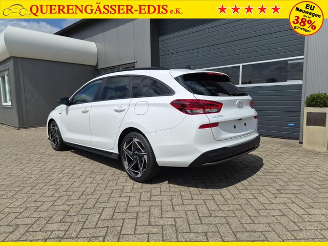 Hyundai i30 Kombi 1.6 T-GDI 150PS Automatik N-Line Sitzheizung Lenkradheizung Klimaautomatik Navi 10,3"-Touchscreen Bluelink Apple CarPlay + Android Auto PDC v+h R&uuml;ckf.Kamera 18-LM 