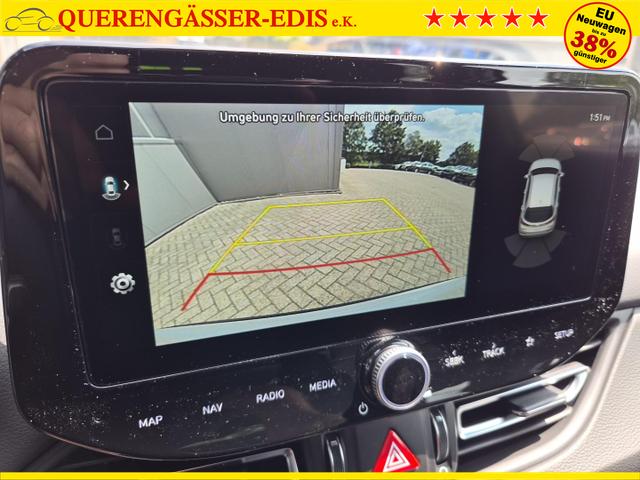 Hyundai i30 Kombi 1.6 T-GDI 150PS Automatik N-Line Sitzheizung Lenkradheizung Klimaautomatik Navi 10,3"-Touchscreen Bluelink Apple CarPlay + Android Auto PDC v+h R&uuml;ckf.Kamera 18-LM 