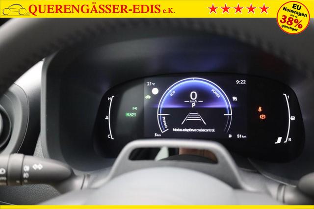 Toyota Aygo X Pure 1.5 Hybrid 116PS Automatik Sitzheizung Klimaautomatik R&uuml;ckf.Kamera AbstandsTempomat Nebelscheinw. Multifunktionslenkrad Bluetooth Touchscreen Apple CarPlay + Android Auto 2xKeyless 