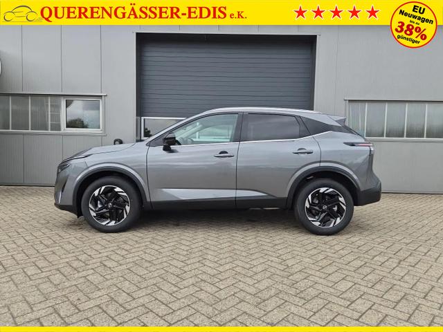 Nissan Qashqai 1.3 DIG-T MHEV 158 PS X-Tronic N-Connecta Teil-Leder PanoGlasdach Klimaautomatik Sitzheizung Lenkradheizung Navi ACC PDC v+h 360&deg;Kamera DAB Bluetooth Touchscreen Apple CarPlay Android Auto 18"LM 