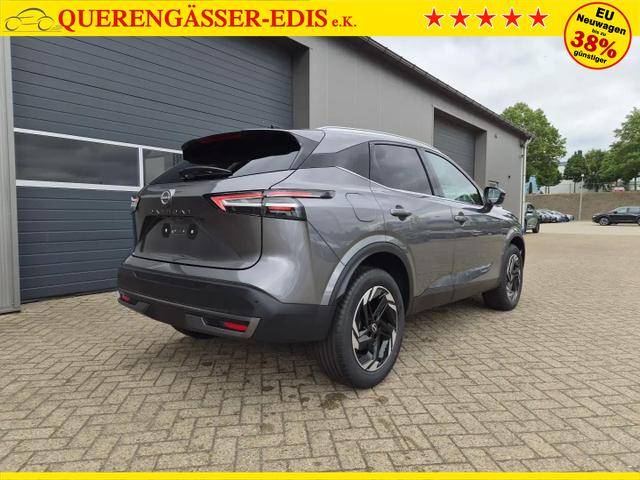 Nissan Qashqai 1.3 DIG-T MHEV 158 PS X-Tronic N-Connecta Teil-Leder PanoGlasdach Klimaautomatik Sitzheizung Lenkradheizung Navi ACC PDC v+h 360&deg;Kamera DAB Bluetooth Touchscreen Apple CarPlay Android Auto 18"LM 