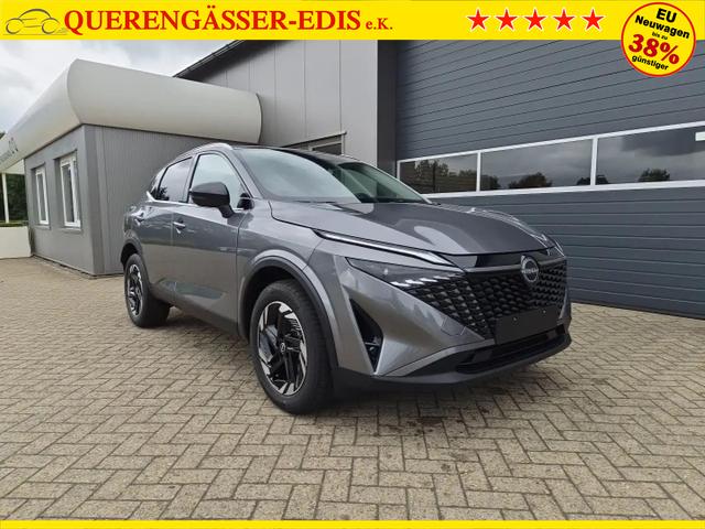 Nissan Qashqai 1.3 DIG-T MHEV 158 PS X-Tronic N-Connecta Teil-Leder PanoGlasdach Klimaautomatik Sitzheizung Lenkradheizung Navi ACC PDC v+h 360&deg;Kamera DAB Bluetooth Touchscreen Apple CarPlay Android Auto 18"LM 