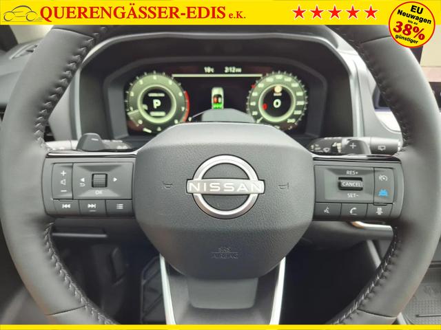Nissan Qashqai 1.3 DIG-T MHEV 158 PS X-Tronic N-Connecta Teil-Leder PanoGlasdach Klimaautomatik Sitzheizung Lenkradheizung Navi ACC PDC v+h 360&deg;Kamera DAB Bluetooth Touchscreen Apple CarPlay Android Auto 18"LM 