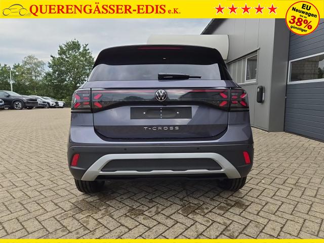 Volkswagen T-Cross 1.0 TSI 116PS DSG Life AHK (abnehmbar) IQ.LIGHT-LED-Matrix Sitzheizung R&uuml;ckf.Kamera Klimaautomatik Abstandstempomat Apple CarPlay Android Auto 