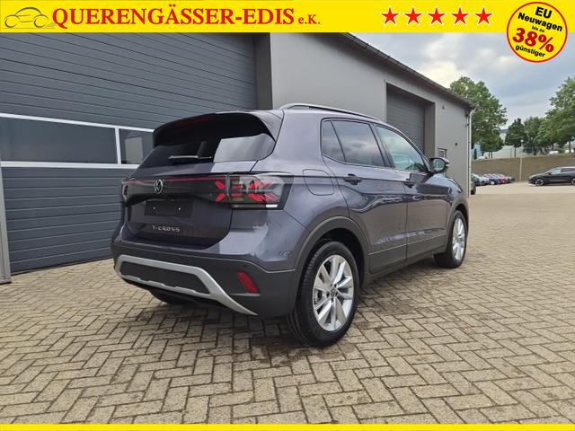 Volkswagen T-Cross 1.0 TSI 116PS DSG Life AHK (abnehmbar) IQ.LIGHT-LED-Matrix Sitzheizung R&uuml;ckf.Kamera Klimaautomatik Abstandstempomat Apple CarPlay Android Auto 