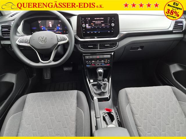 Volkswagen T-Cross 1.0 TSI 116PS DSG Life AHK (abnehmbar) IQ.LIGHT-LED-Matrix Sitzheizung R&uuml;ckf.Kamera Klimaautomatik Abstandstempomat Apple CarPlay Android Auto 