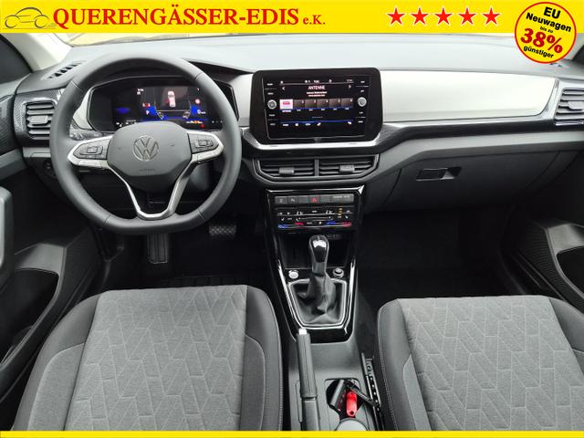 Volkswagen T-Cross 1.0 TSI 116PS DSG Life AHK (abnehmbar) IQ.LIGHT-LED-Matrix Sitzheizung R&uuml;ckf.Kamera Klimaautomatik Abstandstempomat Apple CarPlay Android Auto 