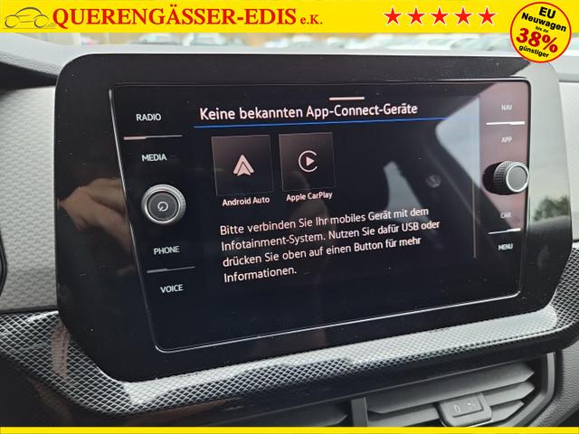 Volkswagen T-Cross 1.0 TSI 116PS DSG Life AHK (abnehmbar) IQ.LIGHT-LED-Matrix Sitzheizung R&uuml;ckf.Kamera Klimaautomatik Abstandstempomat Apple CarPlay Android Auto 