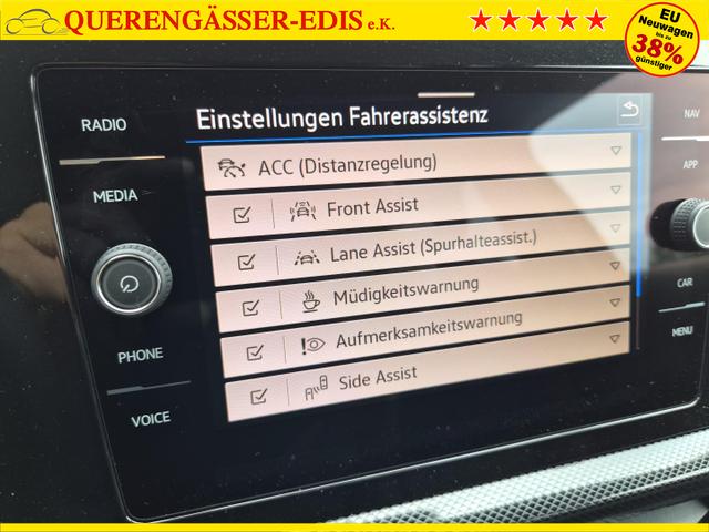 Volkswagen T-Cross 1.0 TSI 116PS DSG Life AHK (abnehmbar) IQ.LIGHT-LED-Matrix Sitzheizung R&uuml;ckf.Kamera Klimaautomatik Abstandstempomat Apple CarPlay Android Auto 