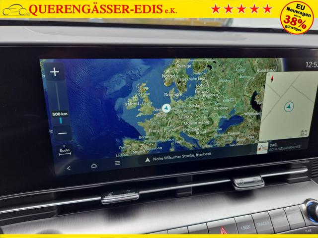 Hyundai KONA Trend 1.6 T-GDI 150PS Automatik Voll-LED-Scheinw. Sitzheizung Lenkradheizung ACC Klimaautomatik Navi Touchscreen DAB+ Apple CarPlay + Android Auto PDC v+h R&uuml;ckf.Kamera 2xKeyless 17-LM 