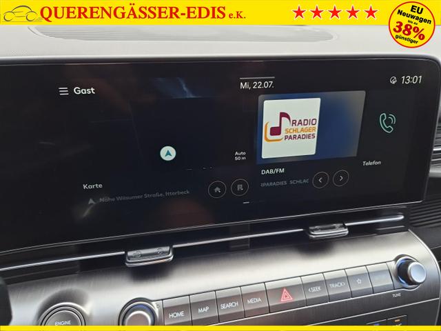 Hyundai KONA Trend 1.6 T-GDI 150PS Automatik Voll-LED-Scheinw. Sitzheizung Lenkradheizung ACC Klimaautomatik Navi Touchscreen DAB+ Apple CarPlay + Android Auto PDC v+h R&uuml;ckf.Kamera 2xKeyless 17-LM 