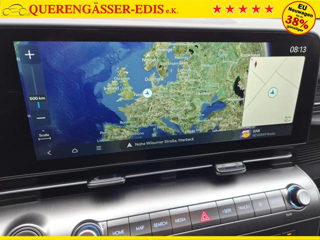 Hyundai KONA Trend 1.6 T-GDI 150PS Automatik Voll-LED-Scheinw. Sitzheizung Lenkradheizung ACC Klimaautomatik Navi Touchscreen DAB+ Apple CarPlay + Android Auto PDC v+h R&uuml;ckf.Kamera 2xKeyless 17-LM 