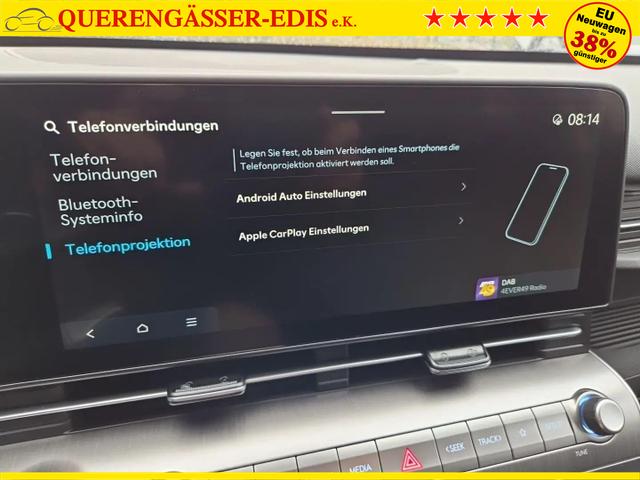Hyundai KONA Trend 1.6 T-GDI 150PS Automatik Voll-LED-Scheinw. Sitzheizung Lenkradheizung ACC Klimaautomatik Navi Touchscreen DAB+ Apple CarPlay + Android Auto PDC v+h R&uuml;ckf.Kamera 2xKeyless 17-LM 