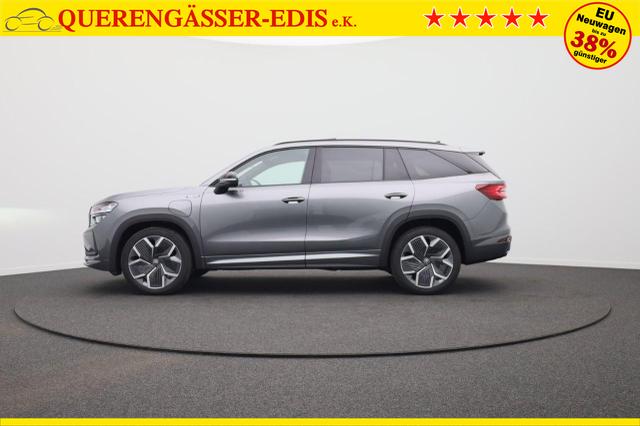 Skoda Kodiaq Sportline 1.5 TSI 204PS PHEV DSG Sitzheizung v+h Frontscheibe beheizb. 20"LM schwenkb. AHK elektr. PanoDach Alcantara PDC R&uuml;ckf.Kamera Klimaautomatik Lenkradheizung Navi Apple CarPlay Android Auto 2xKeyless vollelektr. Reichweite 116KM 