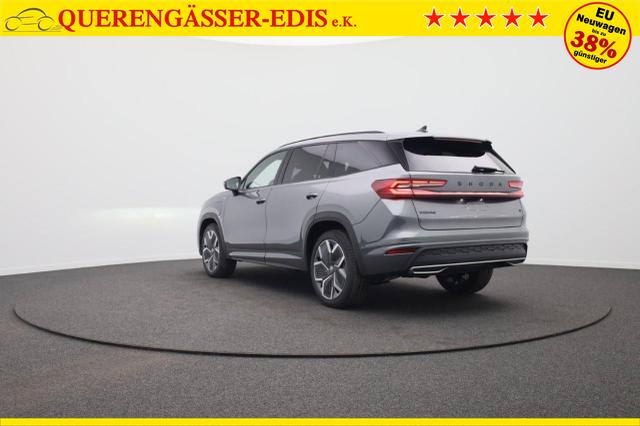Skoda Kodiaq Sportline 1.5 TSI 204PS PHEV DSG Sitzheizung v+h Frontscheibe beheizb. 20"LM schwenkb. AHK elektr. PanoDach Alcantara PDC R&uuml;ckf.Kamera Klimaautomatik Lenkradheizung Navi Apple CarPlay Android Auto 2xKeyless vollelektr. Reichweite 116KM 