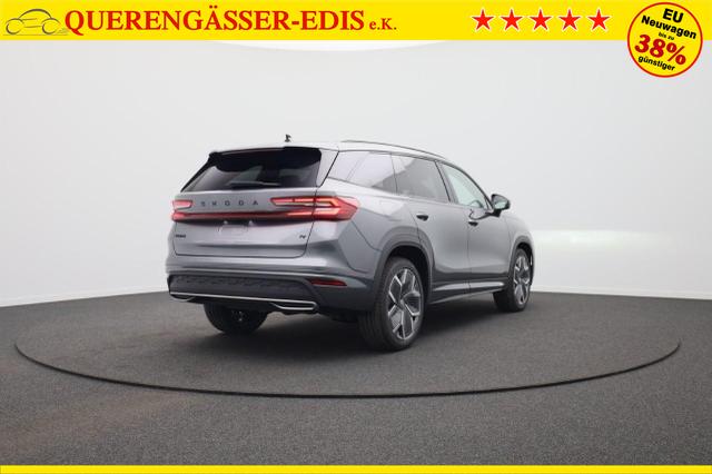 Skoda Kodiaq Sportline 1.5 TSI 204PS PHEV DSG Sitzheizung v+h Frontscheibe beheizb. 20"LM schwenkb. AHK elektr. PanoDach Alcantara PDC R&uuml;ckf.Kamera Klimaautomatik Lenkradheizung Navi Apple CarPlay Android Auto 2xKeyless vollelektr. Reichweite 116KM 