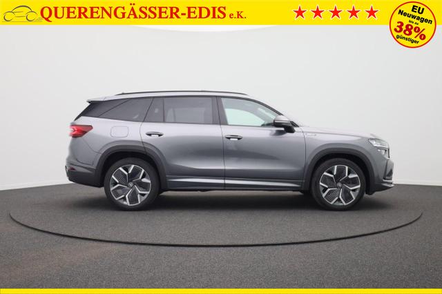 Skoda Kodiaq Sportline 1.5 TSI 204PS PHEV DSG Sitzheizung v+h Frontscheibe beheizb. 20"LM schwenkb. AHK elektr. PanoDach Alcantara PDC R&uuml;ckf.Kamera Klimaautomatik Lenkradheizung Navi Apple CarPlay Android Auto 2xKeyless vollelektr. Reichweite 116KM 