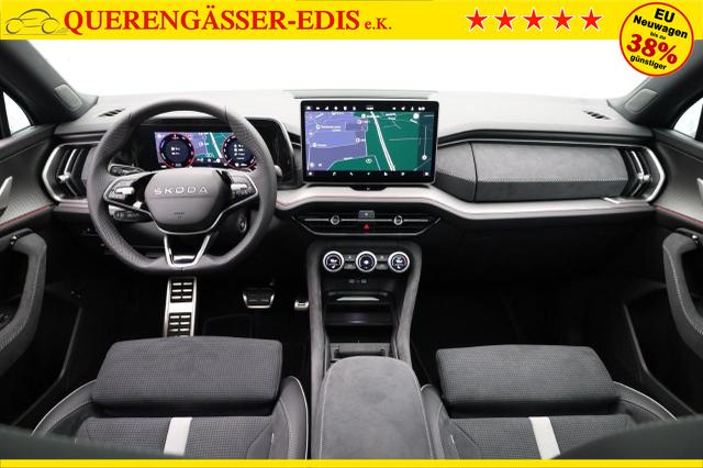 Skoda Kodiaq Sportline 1.5 TSI 204PS PHEV DSG Sitzheizung v+h Frontscheibe beheizb. 20"LM schwenkb. AHK elektr. PanoDach Alcantara PDC R&uuml;ckf.Kamera Klimaautomatik Lenkradheizung Navi Apple CarPlay Android Auto 2xKeyless vollelektr. Reichweite 116KM 