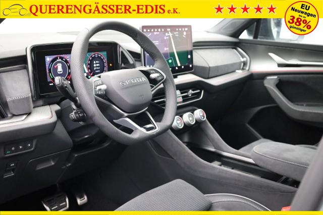 Skoda Kodiaq Sportline 1.5 TSI 204PS PHEV DSG Sitzheizung v+h Frontscheibe beheizb. 20"LM schwenkb. AHK elektr. PanoDach Alcantara PDC R&uuml;ckf.Kamera Klimaautomatik Lenkradheizung Navi Apple CarPlay Android Auto 2xKeyless vollelektr. Reichweite 116KM 