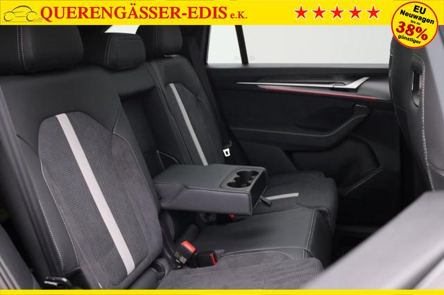 Skoda Kodiaq Sportline 1.5 TSI 204PS PHEV DSG Sitzheizung v+h Frontscheibe beheizb. 20"LM schwenkb. AHK elektr. PanoDach Alcantara PDC R&uuml;ckf.Kamera Klimaautomatik Lenkradheizung Navi Apple CarPlay Android Auto 2xKeyless vollelektr. Reichweite 116KM 