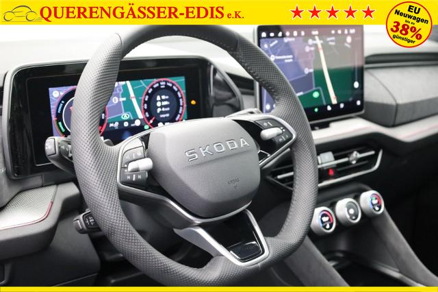 Skoda Kodiaq Sportline 1.5 TSI 204PS PHEV DSG Sitzheizung v+h Frontscheibe beheizb. 20"LM schwenkb. AHK elektr. PanoDach Alcantara PDC R&uuml;ckf.Kamera Klimaautomatik Lenkradheizung Navi Apple CarPlay Android Auto 2xKeyless vollelektr. Reichweite 116KM 