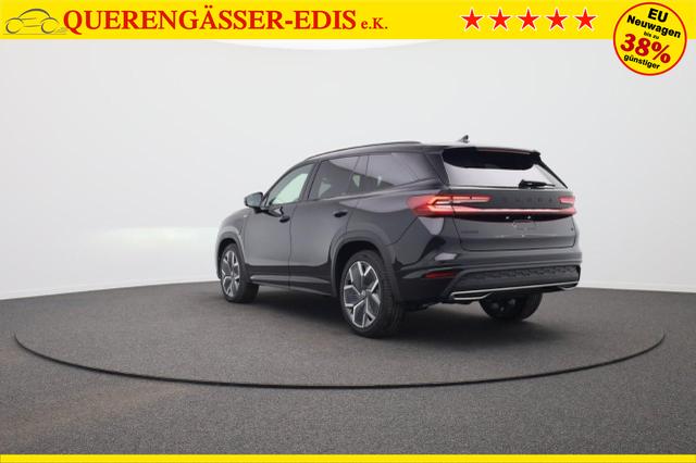 Skoda Kodiaq Sportline 1.5 TSI 204PS PHEV DSG Sitzheizung v+h Frontscheibe beheizb. 20"LM schwenkb. AHK elektr. PanoDach Alcantara PDC R&uuml;ckf.Kamera Klimaautomatik Lenkradheizung Navi Apple CarPlay Android Auto 2xKeyless vollelektr. Reichweite 116KM 