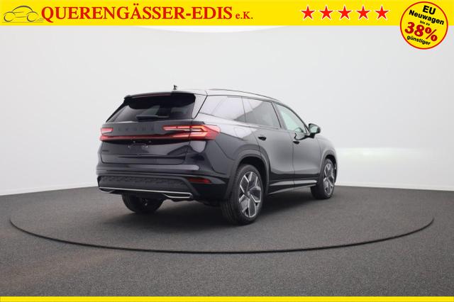 Skoda Kodiaq Sportline 1.5 TSI 204PS PHEV DSG Sitzheizung v+h Frontscheibe beheizb. 20"LM schwenkb. AHK elektr. PanoDach Alcantara PDC R&uuml;ckf.Kamera Klimaautomatik Lenkradheizung Navi Apple CarPlay Android Auto 2xKeyless vollelektr. Reichweite 116KM 