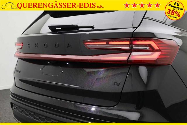 Skoda Kodiaq Sportline 1.5 TSI 204PS PHEV DSG Sitzheizung v+h Frontscheibe beheizb. 20"LM schwenkb. AHK elektr. PanoDach Alcantara PDC R&uuml;ckf.Kamera Klimaautomatik Lenkradheizung Navi Apple CarPlay Android Auto 2xKeyless vollelektr. Reichweite 116KM 