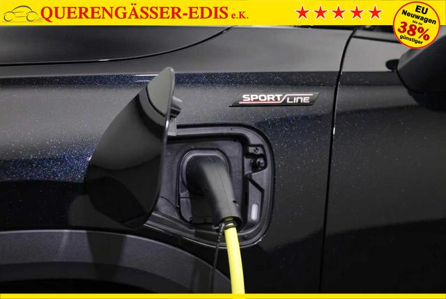 Skoda Kodiaq Sportline 1.5 TSI 204PS PHEV DSG Sitzheizung v+h Frontscheibe beheizb. 20"LM schwenkb. AHK elektr. PanoDach Alcantara PDC R&uuml;ckf.Kamera Klimaautomatik Lenkradheizung Navi Apple CarPlay Android Auto 2xKeyless vollelektr. Reichweite 116KM 